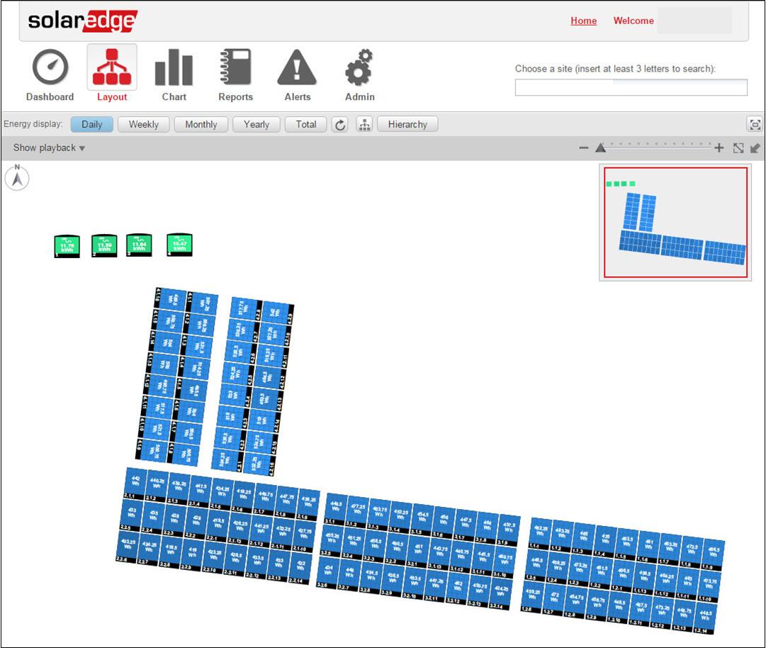 Commercial Solaredge Monitoring Screen Shot Redacted