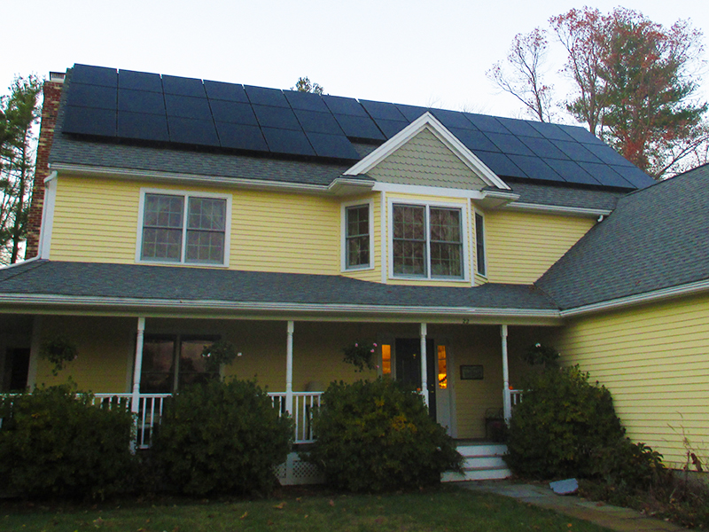 Home Solar Installation Front