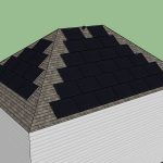 design for pyramid roof solar panel install