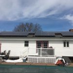 large residential solar installation