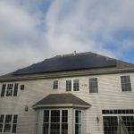 triangular solar panel installation