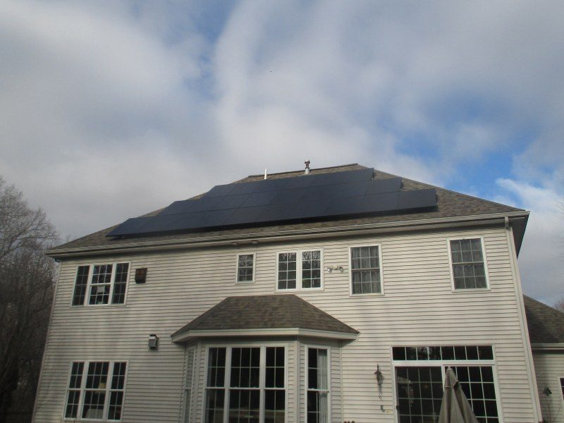 triangular solar panel installation