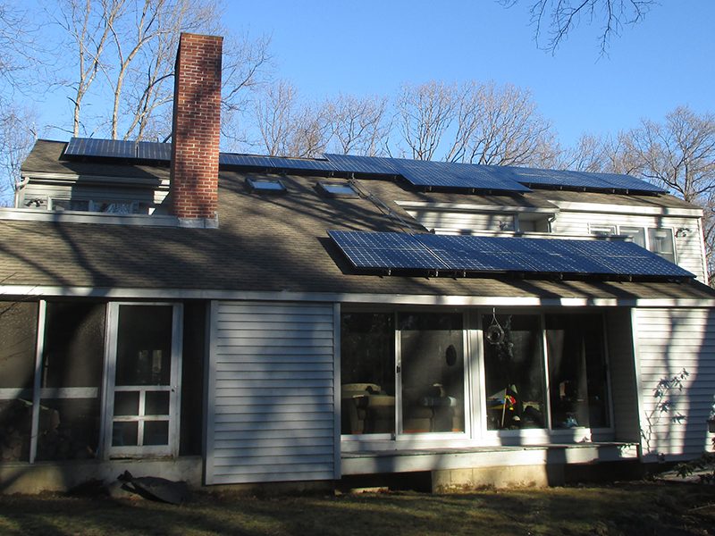 two layer solar installation