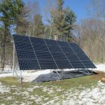 ground mounted solar panel installation