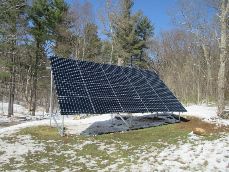ground mounted solar panel installation