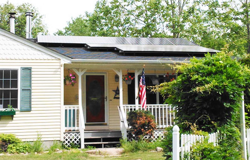Small home solar installation