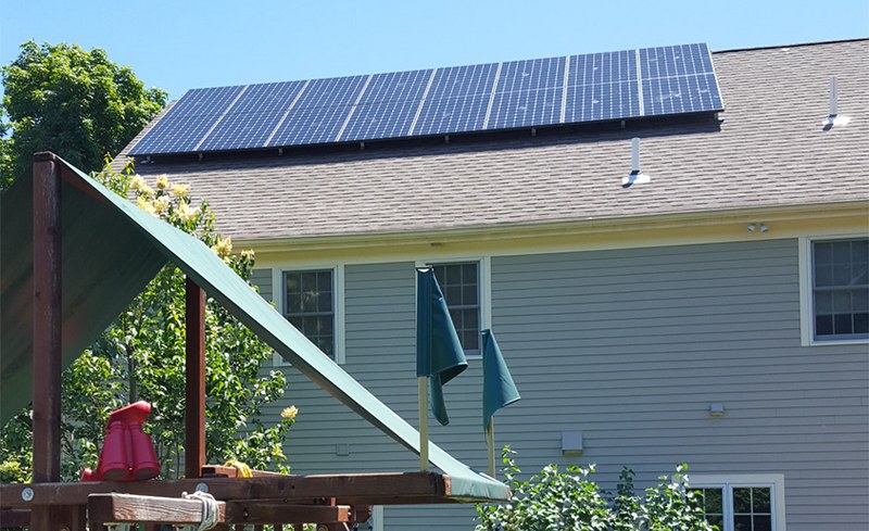 Small Solar Panel Installation in New England