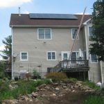 Residential Solar Installation on 3 story house