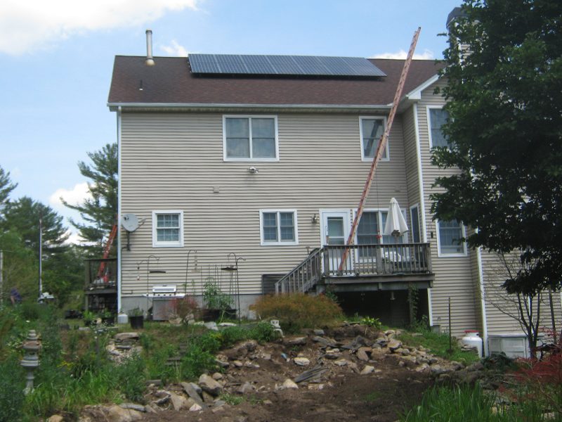 Residential Solar Installation on 3 story house