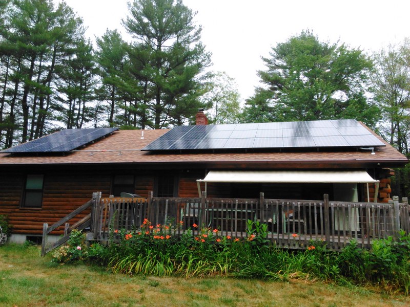 foster ri solar log cabin