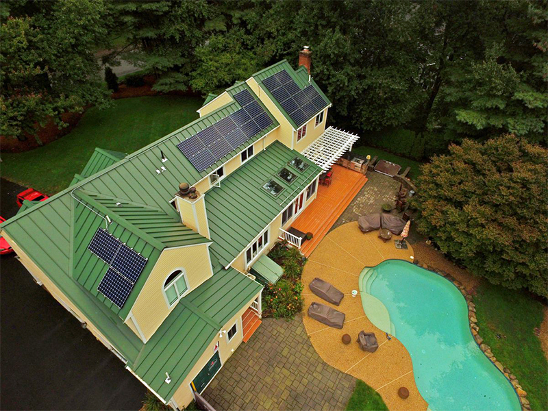 awesome aerial solar view medfield mass