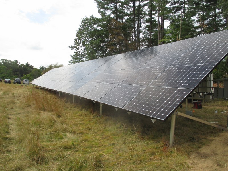 ground mount solar at mass audubon headquarters
