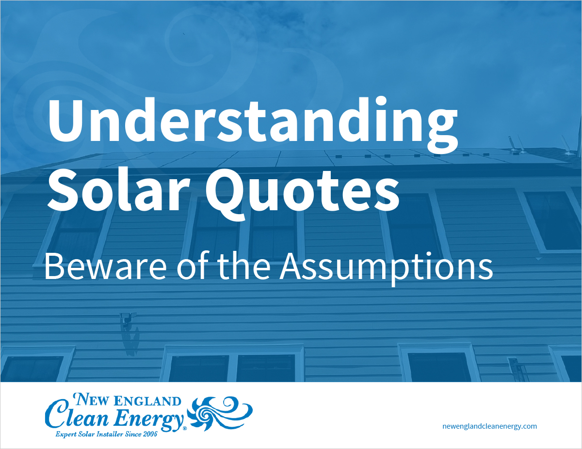 Understanding Solar Quotes Beware of the Assumptions