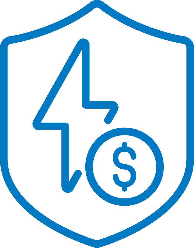 Protect against rising utility rates icon