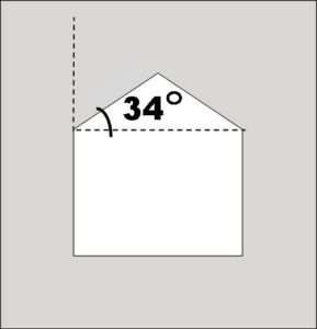34 degree with label