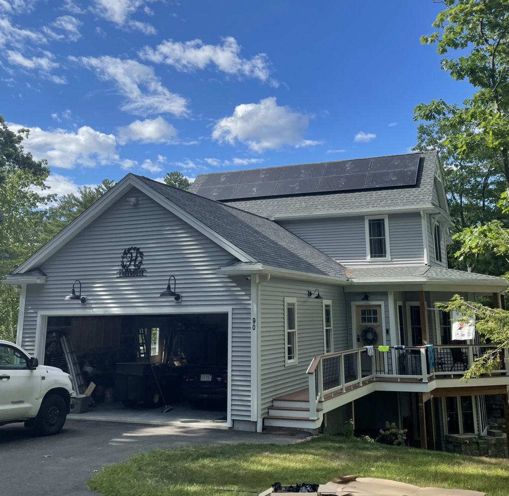 solar panels on home